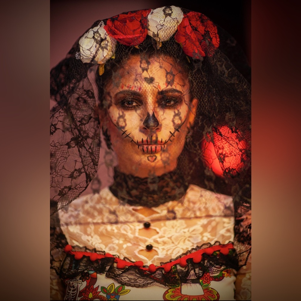 Halloween Day of the dead costume in its original package